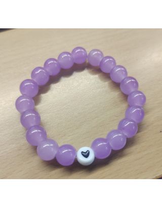 Purple Flower Drop Earrings