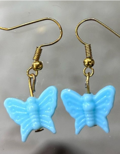 Blue Butterfly Earrings