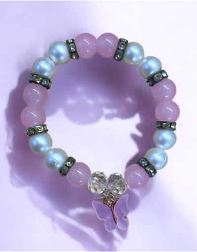 Pink Butterfly Bracelet