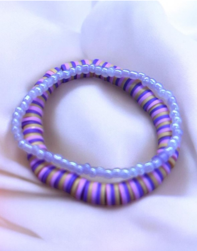 Purple Stack Bracelet
