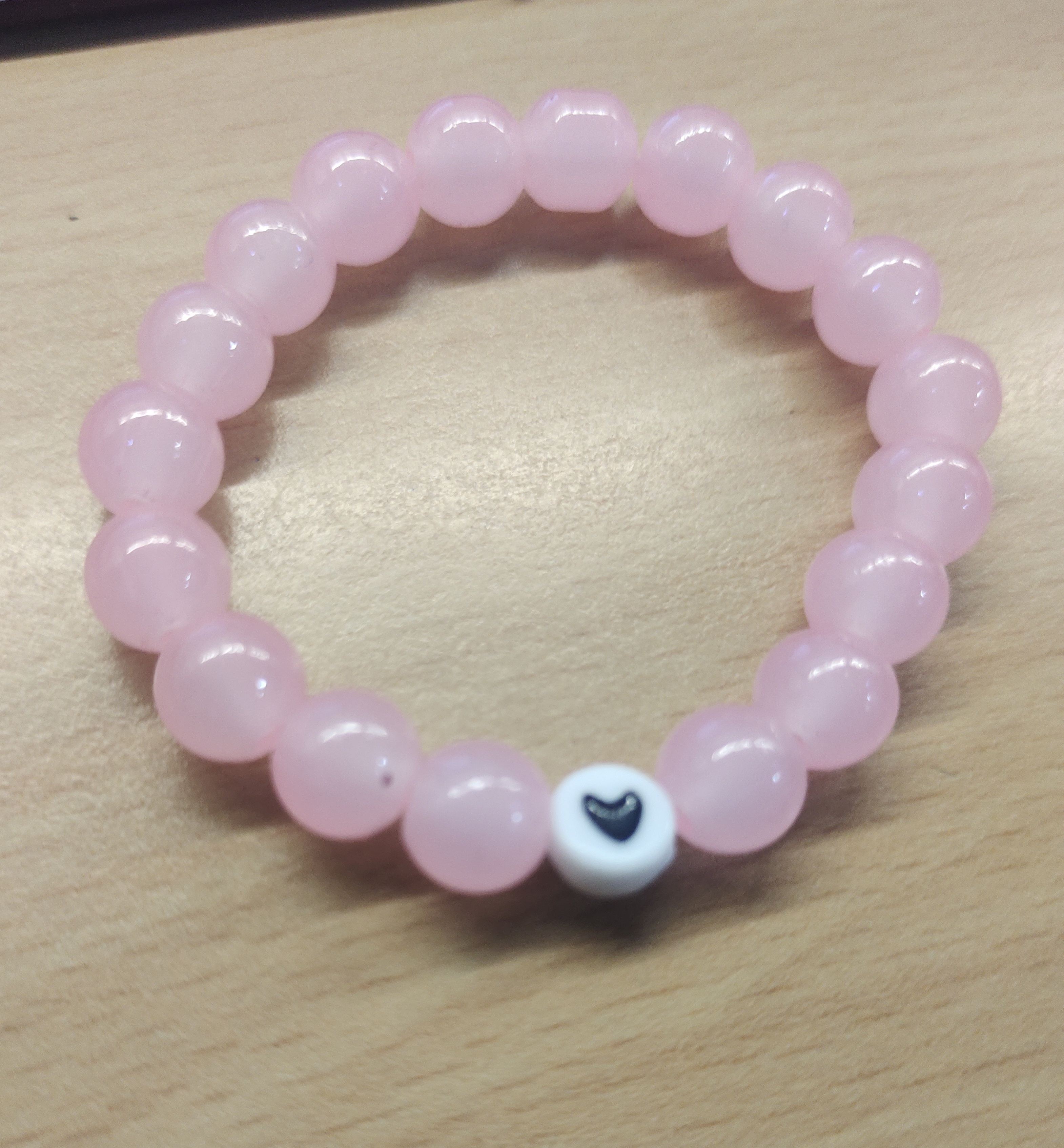 Heart Bracelet-Light Pink