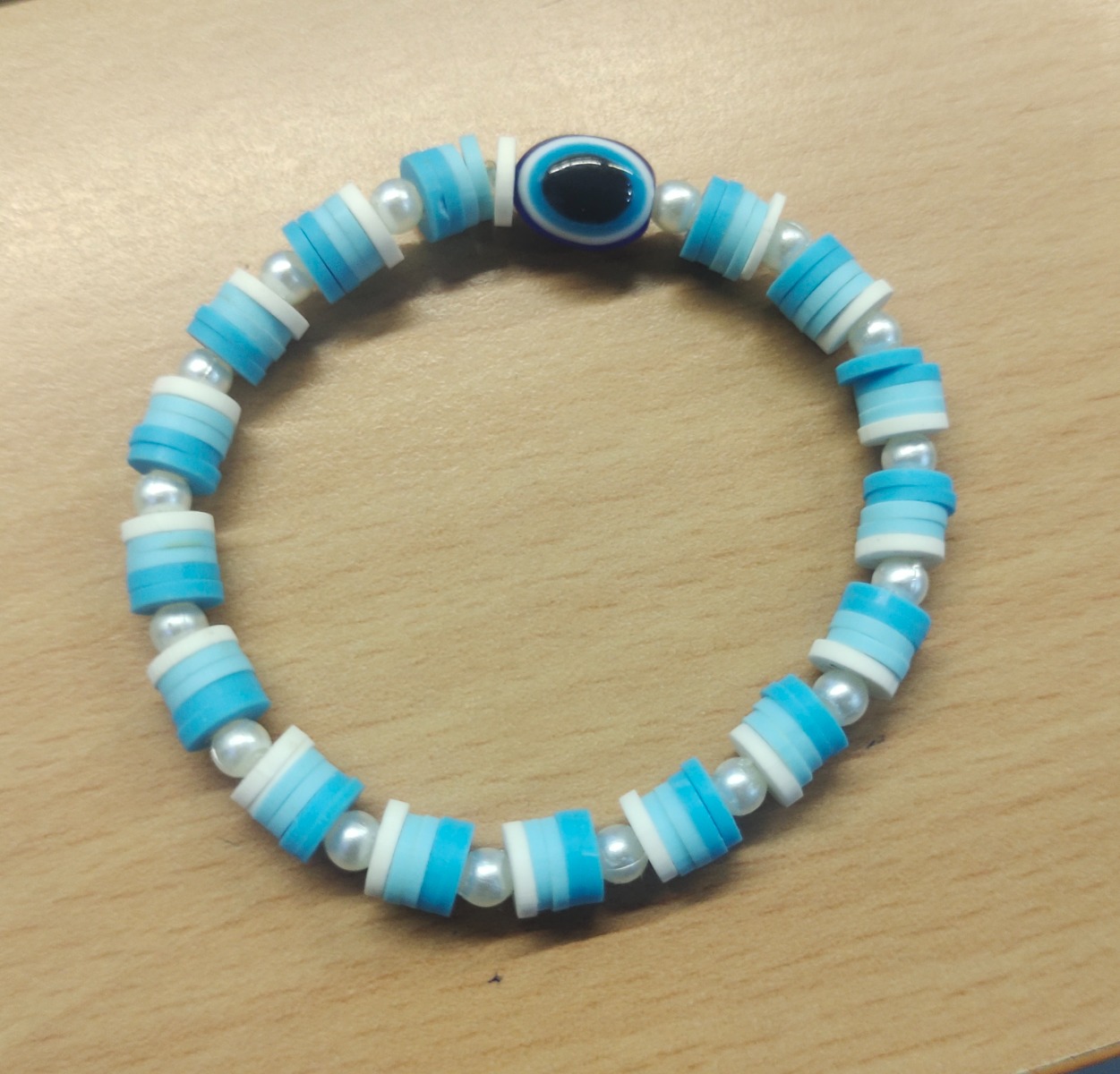 Ocean Blue Evil Eye Bracelet