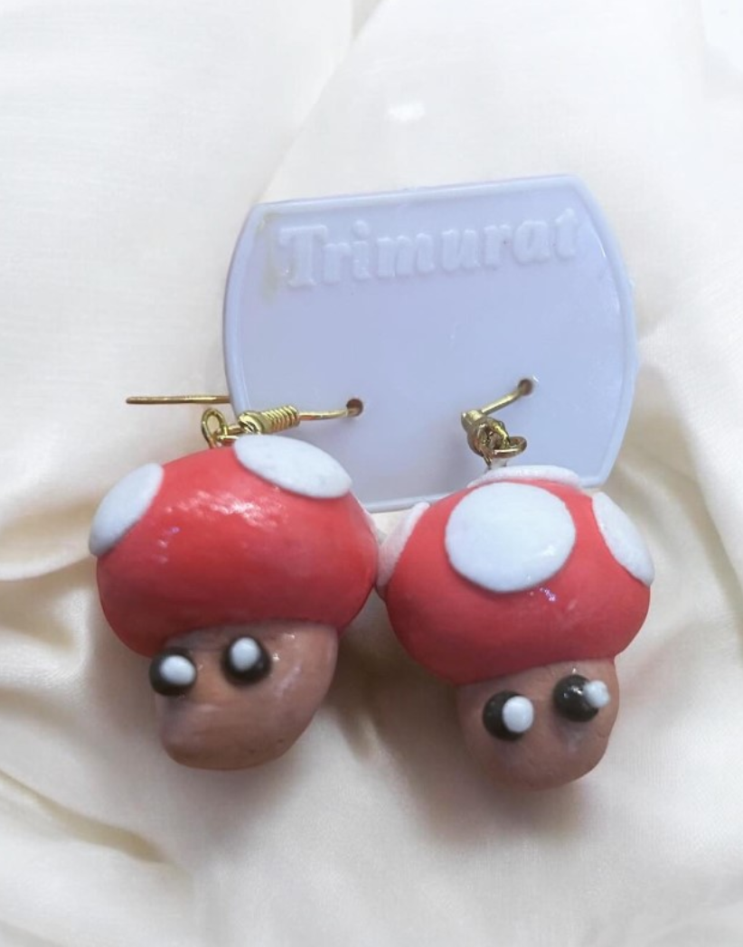 Mario Mushroom Earrings