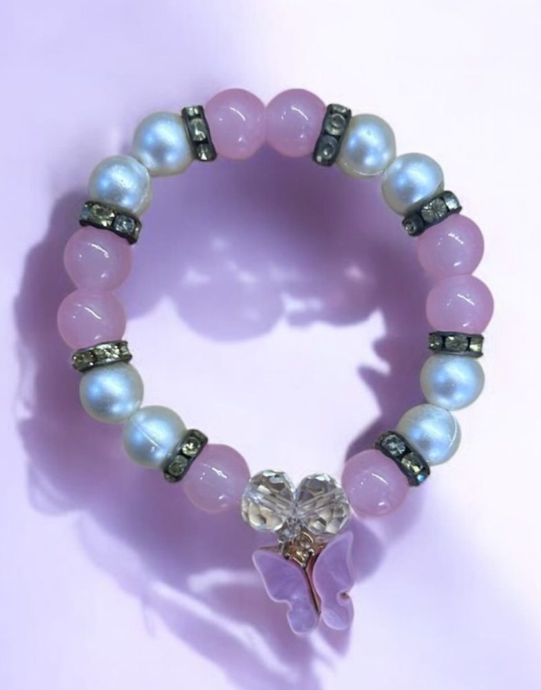 Pink Butterfly Bracelet