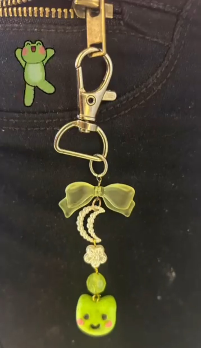 Froggy Moonlight Keychain