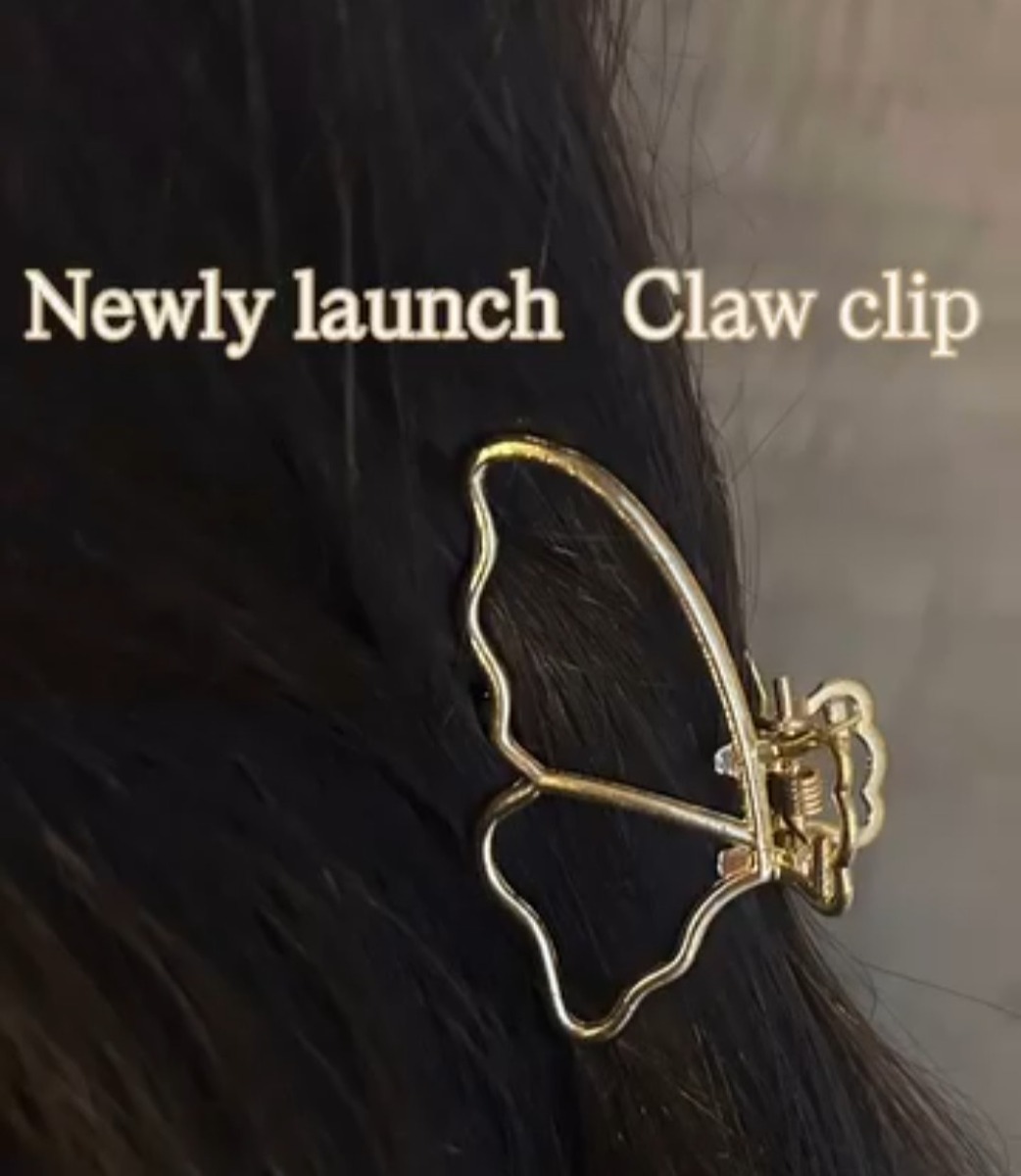 Elegant Butterfly Claw Clip