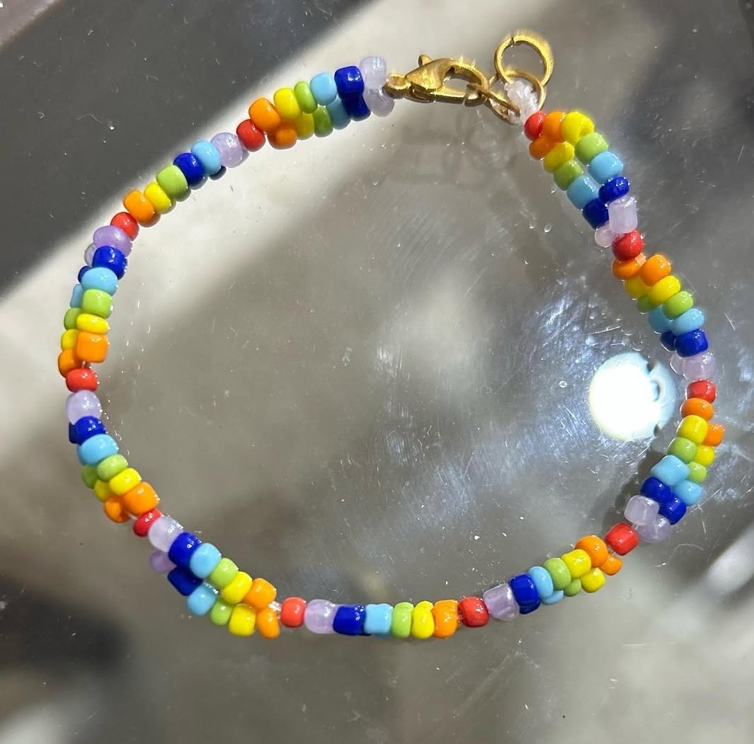 Rainbow Beaded Bracelet