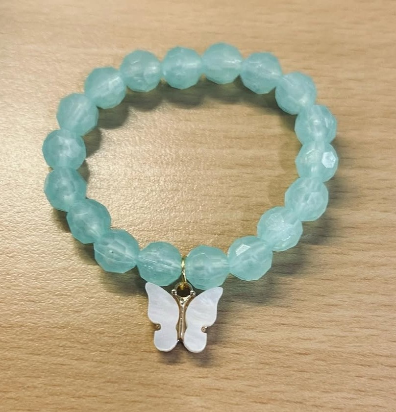 Glow In The Butterfly Charm Bracelet