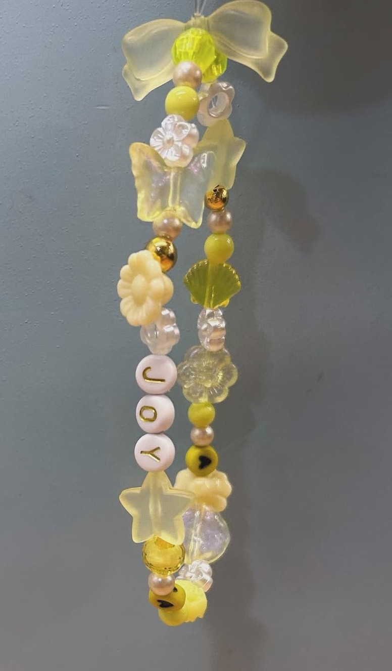 Multicolour Dreamy Phone Charm-Yellow