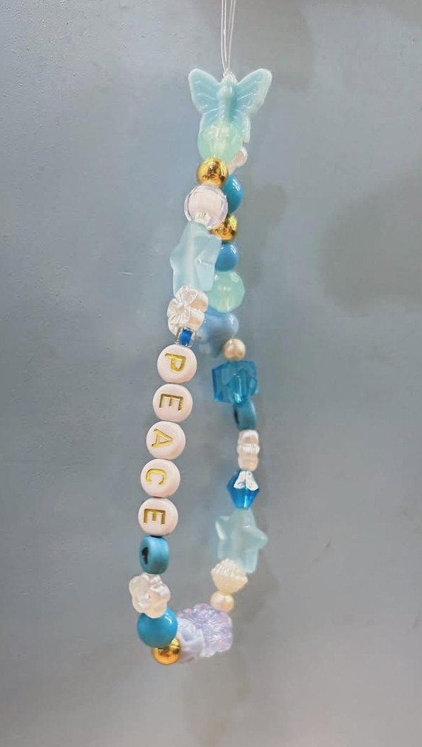 Multicolour Dreamy Phone Charm-Blue